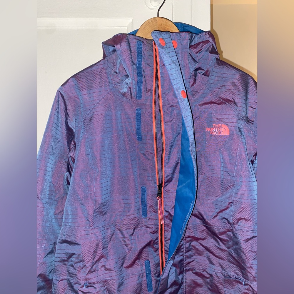 The North Face Purple and Orange Ski Jacket